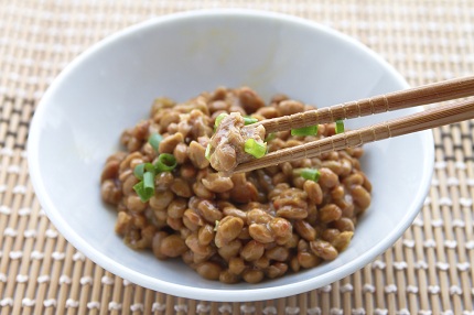 Natto, fermented soybeans